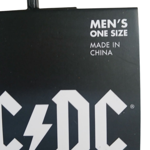 AC/DC Men's Socks Official Merchandise US 7-12 New Turquoise Blue Black - Picture 3 of 9
